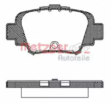 Комплект тормозных колодок METZGER 0499.00